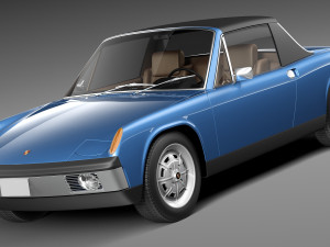 Porsche 914 1969-1976 3D Model