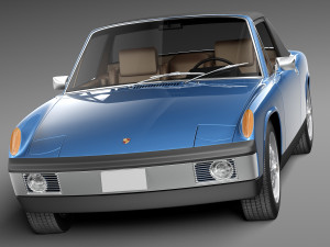 Porsche 914 1969-1976 3D Model