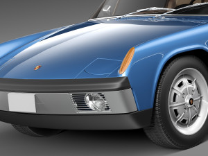 Porsche 914 1969-1976 3D Model