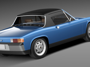 Porsche 914 1969-1976 3D Model