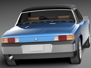 Porsche 914 1969-1976 3D Model