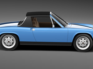 Porsche 914 1969-1976 3D Model