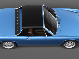 Porsche 914 1969-1976 3D Model