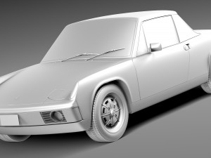 Porsche 914 1969-1976 3D Model