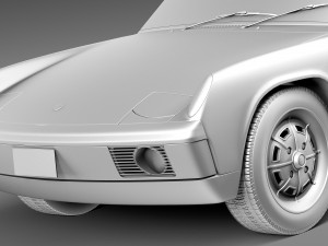 Porsche 914 1969-1976 3D Model