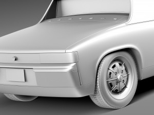 Porsche 914 1969-1976 3D Model
