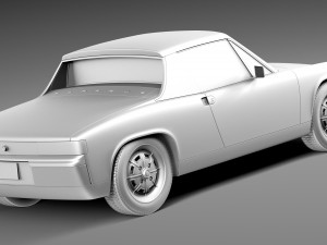 Porsche 914 1969-1976 3D Model