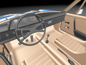 Porsche 914 1969-1976 3D Model