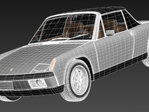 Porsche 914 1969-1976 3D Model