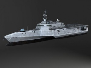 USS Independence LCS2 Battle Ship 3D Model