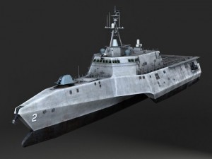 USS Independence LCS2 Battle Ship 3D Model