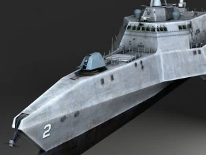 USS Independence LCS2 Battle Ship 3D Model