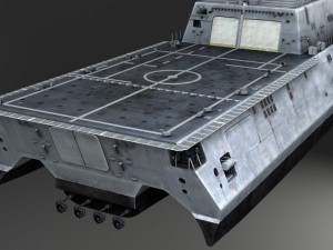 USS Independence LCS2 Battle Ship 3D Model