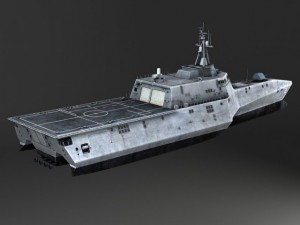USS Independence LCS2 Battle Ship 3D Model