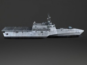 USS Independence LCS2 Battle Ship 3D Model