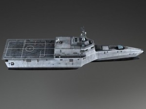 USS Independence LCS2 Battle Ship 3D Model