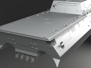 USS Independence LCS2 Battle Ship 3D Model