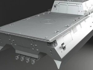 USS Independence LCS2 Battle Ship 3D Model