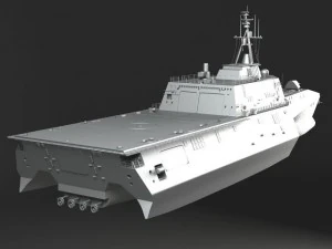 USS Independence LCS2 Battle Ship 3D Model