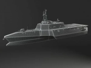 USS Independence LCS2 Battle Ship 3D Model