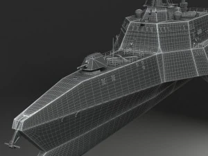 USS Independence LCS2 Battle Ship 3D Model