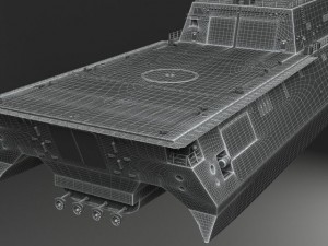 USS Independence LCS2 Battle Ship 3D Model