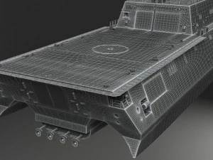 USS Independence LCS2 Battle Ship 3D Model
