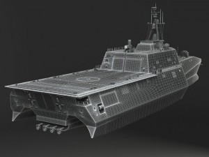 USS Independence LCS2 Battle Ship 3D Model