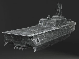 USS Independence LCS2 Battle Ship 3D Model