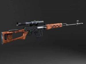 SWD Dragunov Sniper Rifle 3D Model