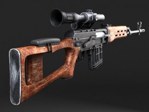 SWD Dragunov Sniper Rifle Model 3D