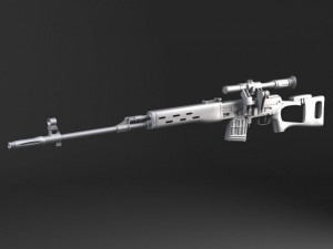 SWD Dragunov Sniper Rifle Model 3D