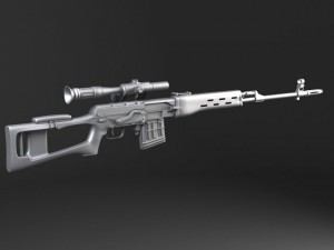 SWD Dragunov Sniper Rifle Model 3D