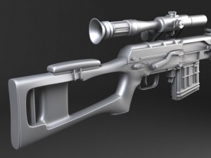 SWD Dragunov Sniper Rifle Model 3D
