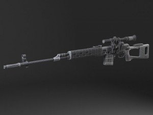 SWD Dragunov Sniper Rifle Model 3D