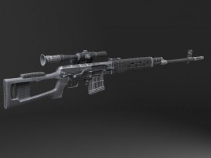 SWD Dragunov Sniper Rifle Model 3D