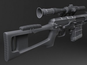 SWD Dragunov Sniper Rifle Model 3D