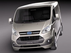 Transit Custom Van LWB 2013 3D Model