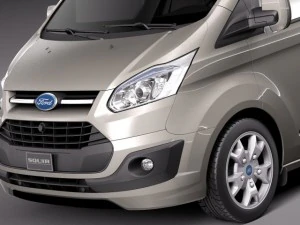 Transit Custom Van LWB 2013 3D Model