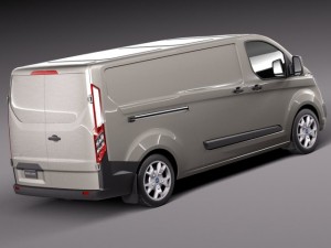 Transit Custom Van LWB 2013 Modèle 3D