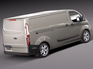 Transit Custom Van LWB 2013 3D Model