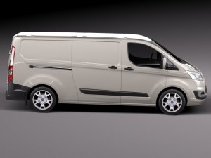 Transit Custom Van LWB 2013 Modèle 3D