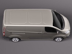 Transit Custom Van LWB 2013 Modèle 3D