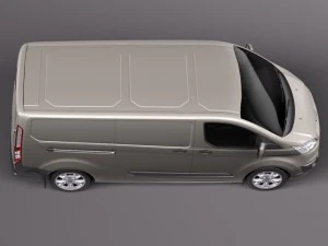 Transit Custom Van LWB 2013 3D Model