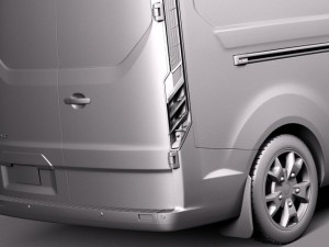 Transit Custom Van LWB 2013 Modèle 3D