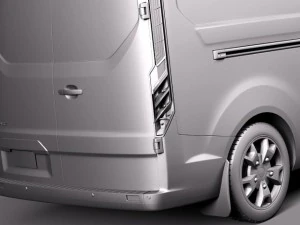 Transit Custom Van LWB 2013 3D Model