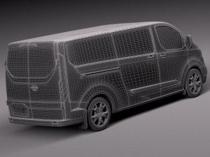 Transit Custom Van LWB 2013 Modèle 3D