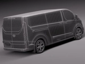 Transit Custom Van LWB 2013 3D Model