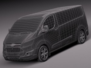Transit Custom Van LWB 2013 Modèle 3D
