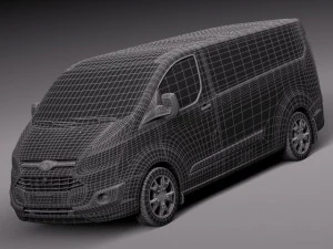 Transit Custom Van LWB 2013 3D Model